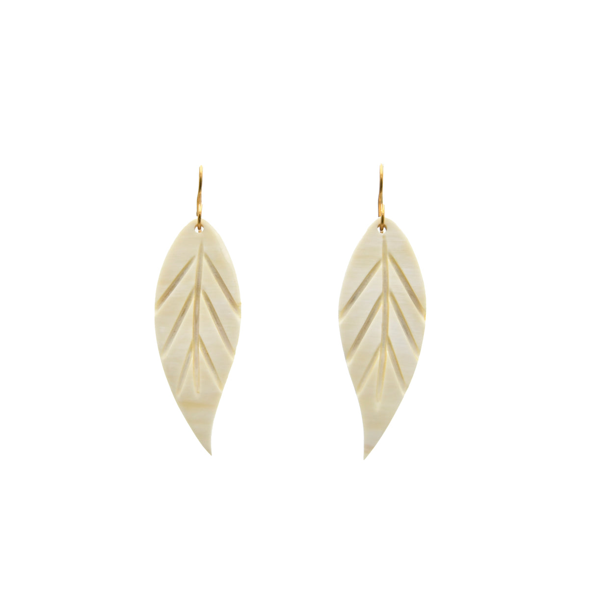 Large hot sale leaf earrings