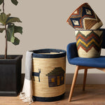 Zig Zag Bucket Basket ~ Rooted Collection
