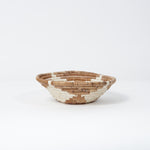 Small Monochrome Daisy Basket ~ Banana Fiber