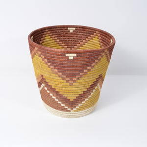 Wide Zig Zag Bucket Basket ~ Cultivate Collection