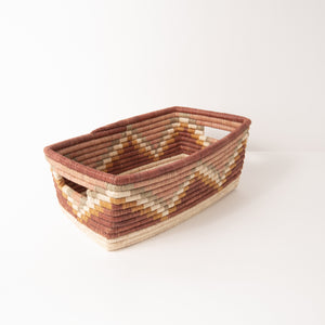 Zig Zag Rectangle Basket ~ Elevate Collection