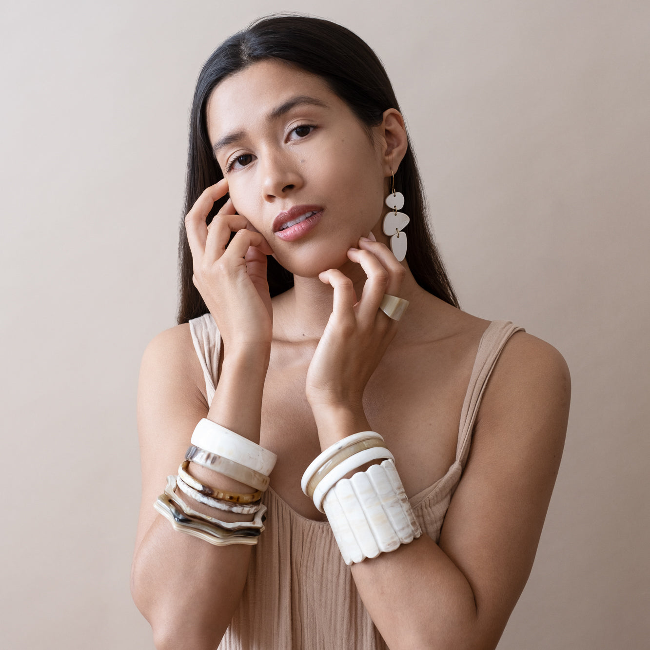 Horn Bangle - Wide