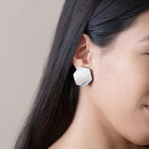 Honeycomb Post Earrings