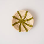 Mini Basket Ornament ~ Green Rays