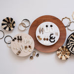 Honeycomb Hoop Earrings