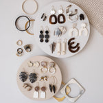 Monstera Palm Earrings