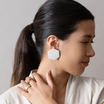Large Honeycomb Post Earrings