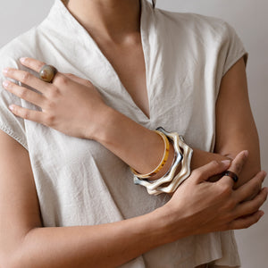 Horn Lattice Bangle