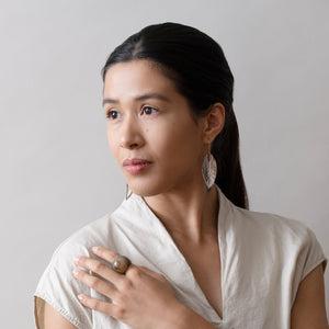 Large Leaf Earrings