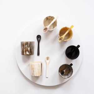 Mini Salt Cellar with Spoon Set