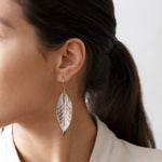 Large Leaf Earrings