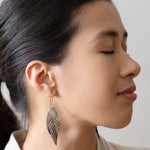 Large Leaf Earrings