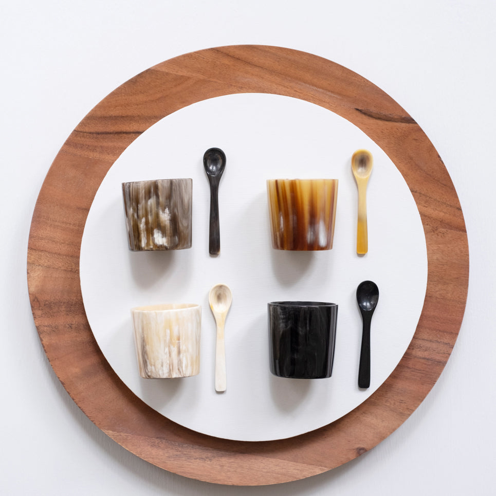 Mini Salt Cellar with Spoon Set