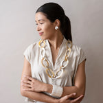 Oval Horn Chain Necklace