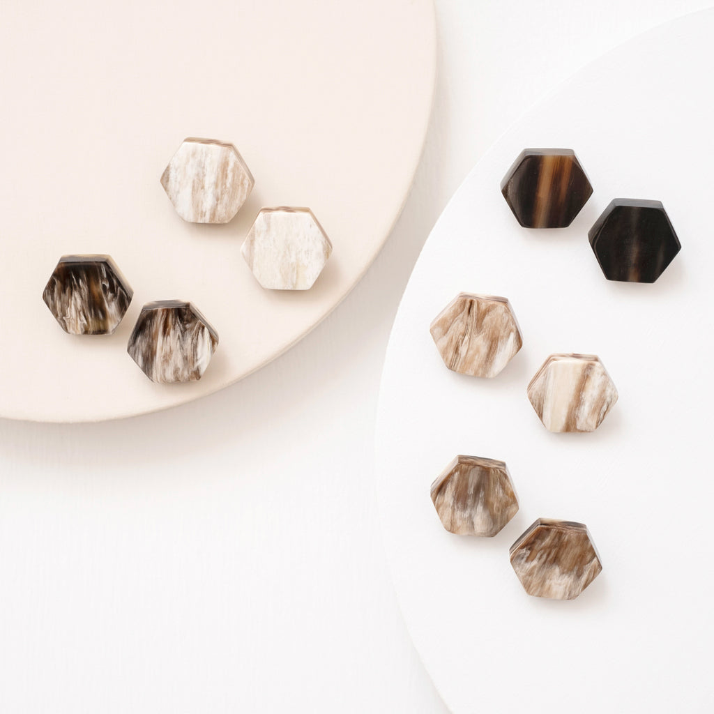 Honeycomb Post Earrings