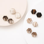 Honeycomb Post Earrings