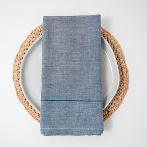 Perennial Napkin Set ~ Washed Indigo (Set of 4)