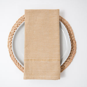 Perennial Napkin Set ~ Washed Ecru (Set of 4)