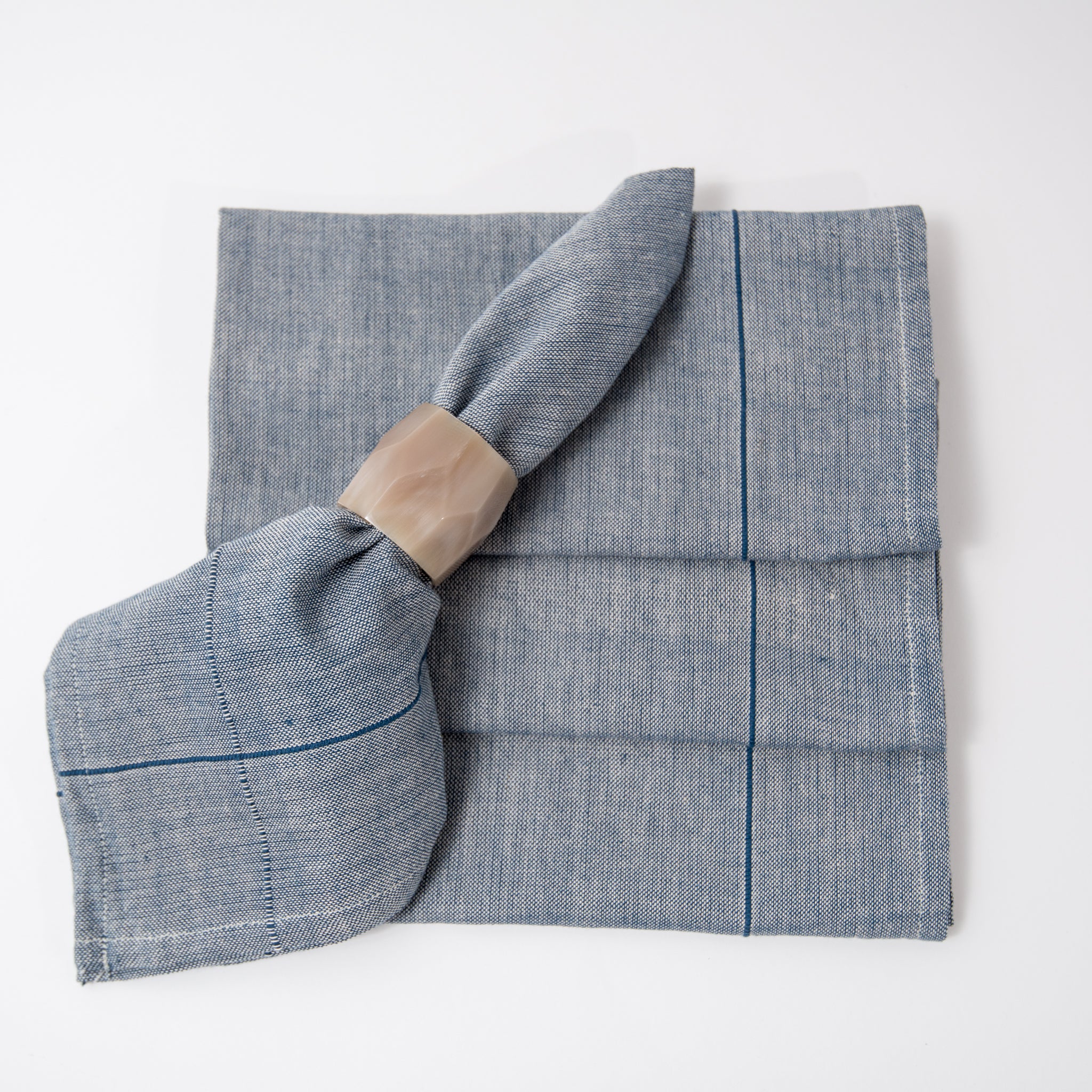 Perennial Napkin Set ~ Washed Indigo (Set of 4)