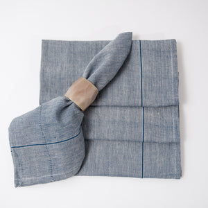 Perennial Napkin Set ~ Washed Indigo (Set of 4)