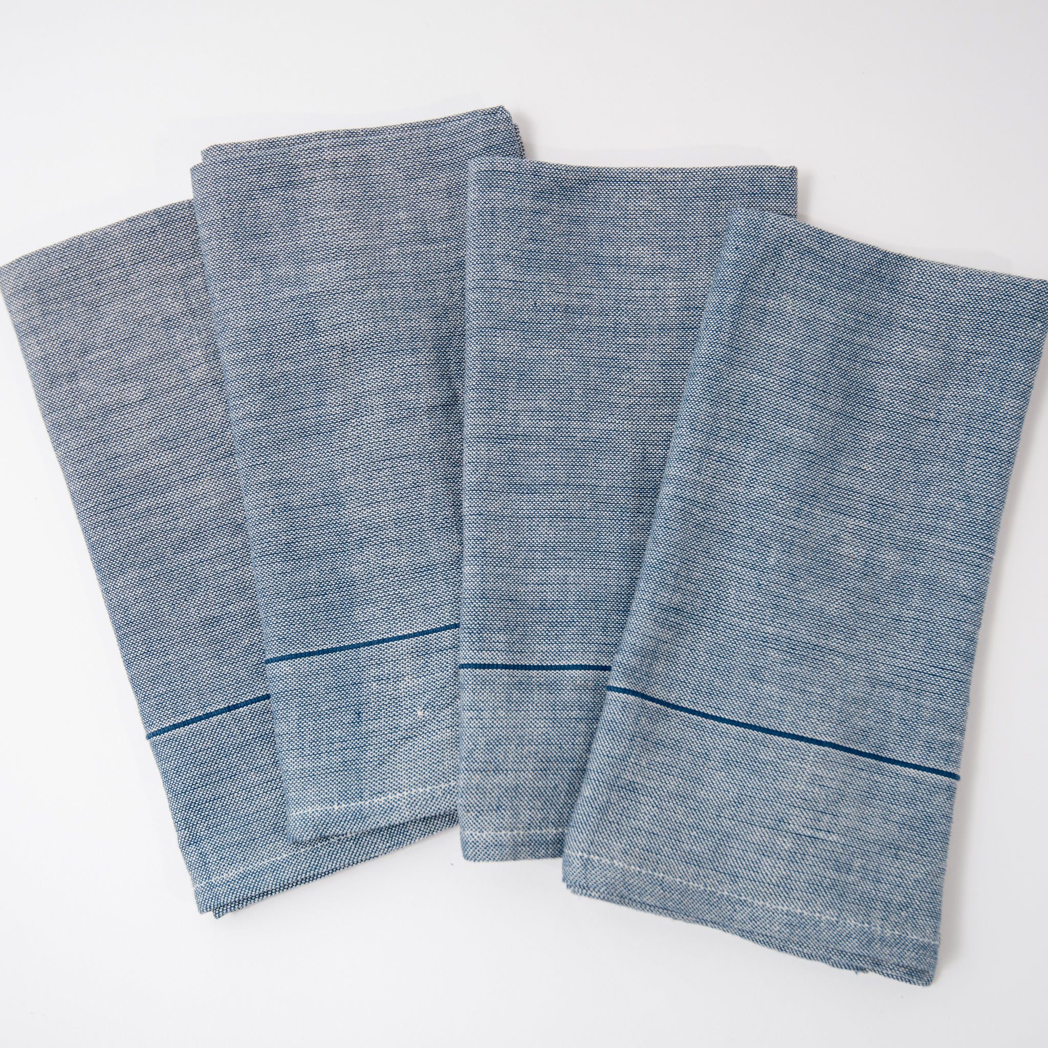 Perennial Napkin Set ~ Washed Indigo (Set of 4)