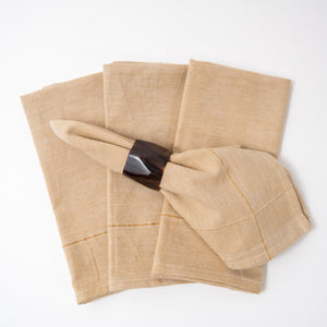 Perennial Napkin Set ~ Washed Ecru (Set of 4)