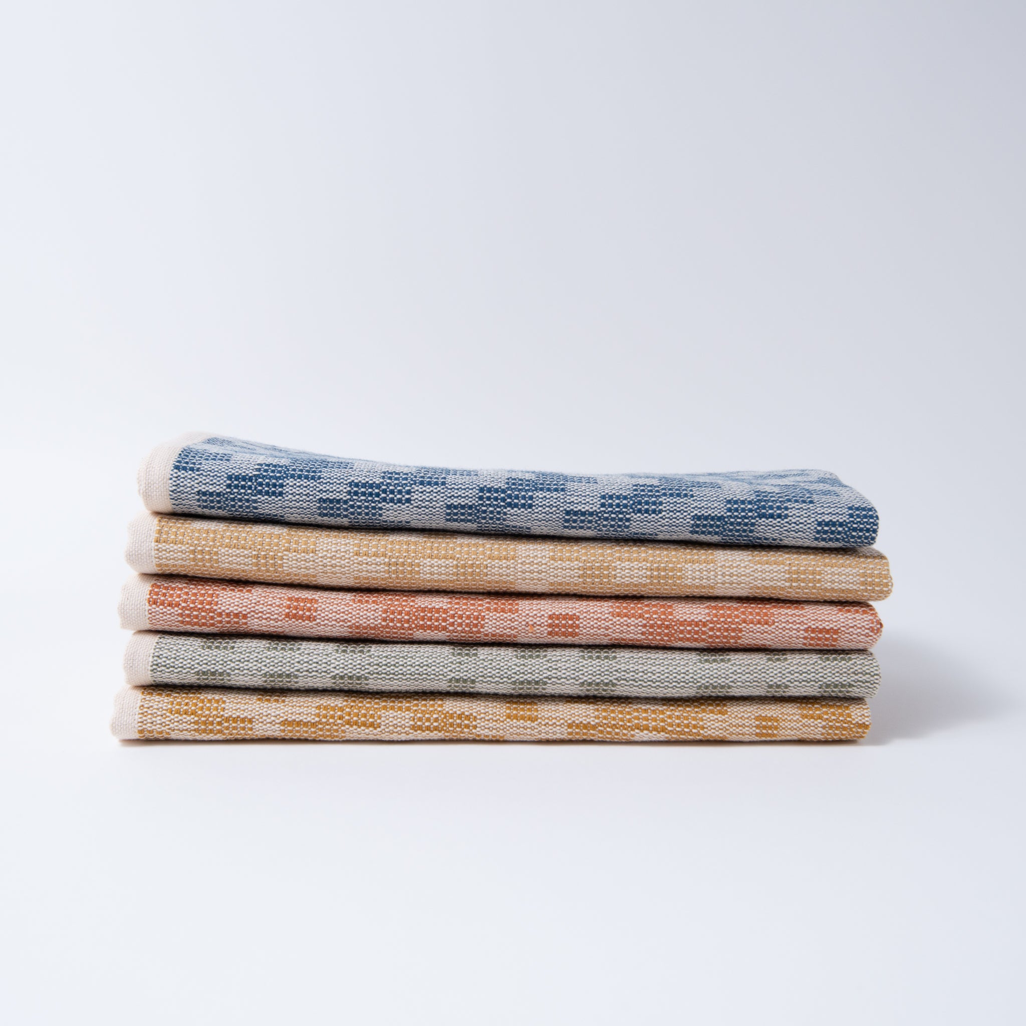 Scandinavian Folk Hand Towel ~ Diamond Burnt Orange