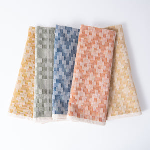 Scandinavian Folk Hand Towel ~ Double Positive Ecru
