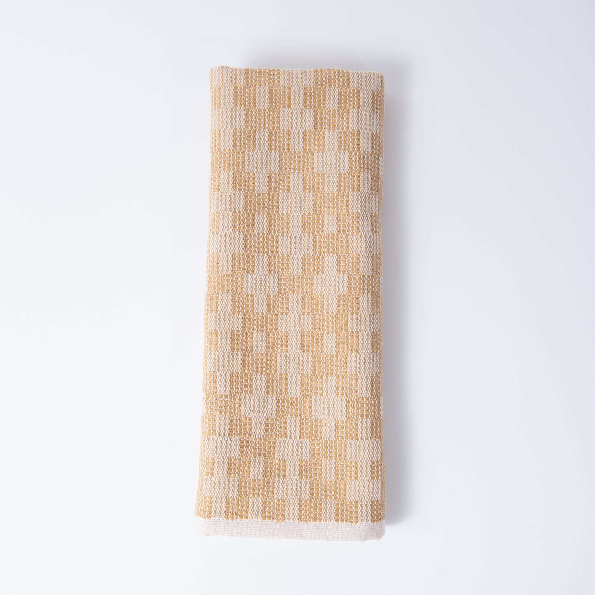 Scandinavian Folk Hand Towel ~ Double Positive Ecru