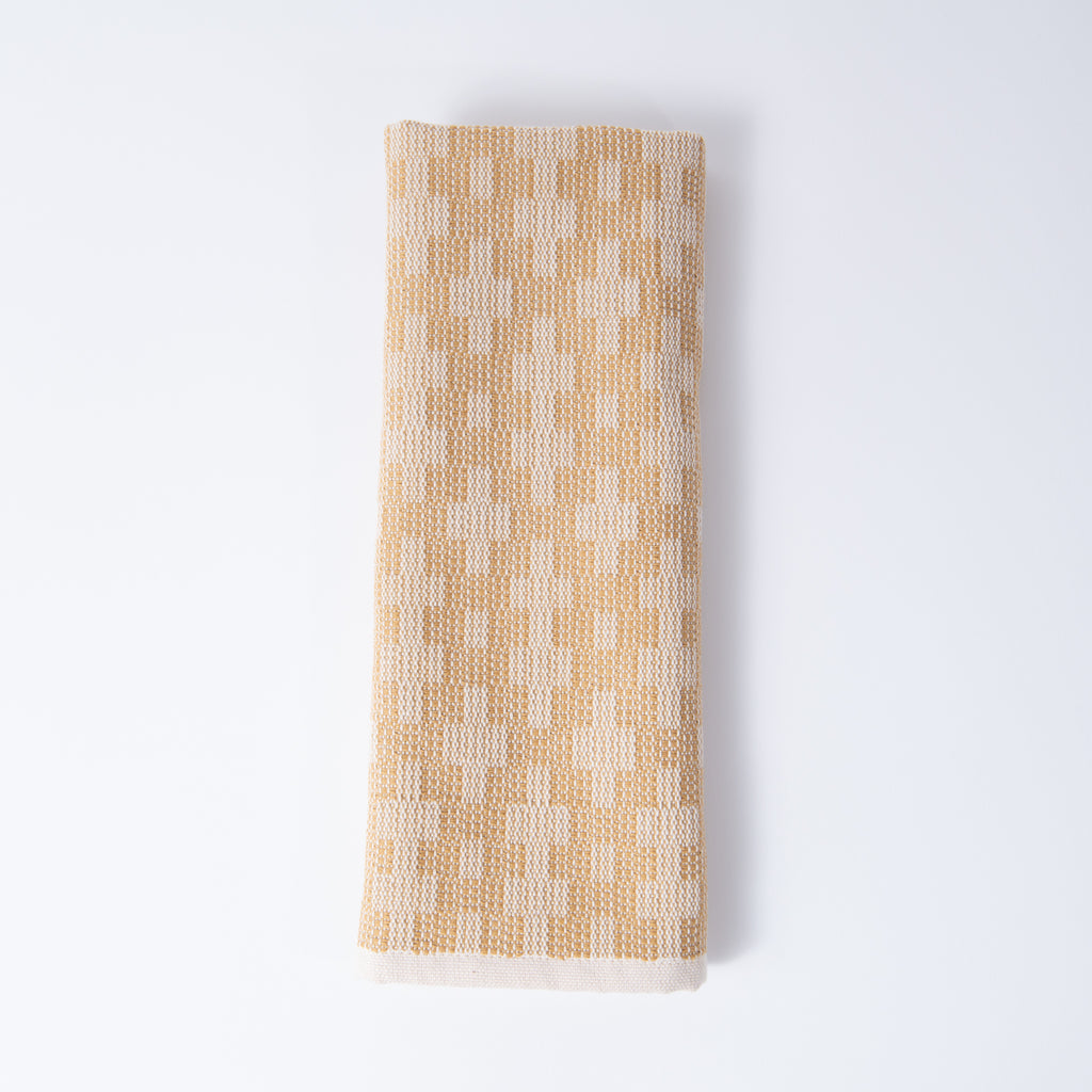 Scandinavian Folk Hand Towel ~ Double Positive Ecru