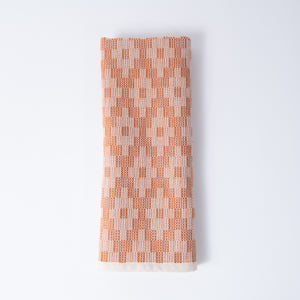 Scandinavian Folk Hand Towel ~ Diamond Burnt Orange