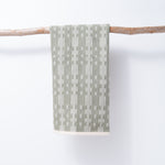 Scandinavian Folk Hand Towel ~ Chain Link Olive