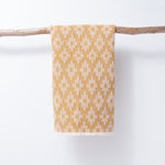 Scandinavian Folk Hand Towel ~ Diamond Ochre