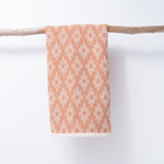 Scandinavian Folk Hand Towel ~ Diamond Burnt Orange