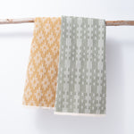 Scandinavian Folk Hand Towel ~ Diamond Ochre
