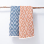 Scandinavian Folk Hand Towel ~ Diamond Burnt Orange