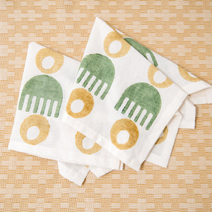 Hand Block Printed Napkin ~ Earthy Bemba