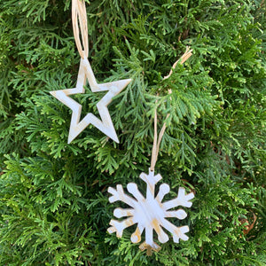 Horn Snowflake Ornament
