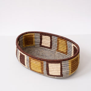 Geometric Squares Bread Basket