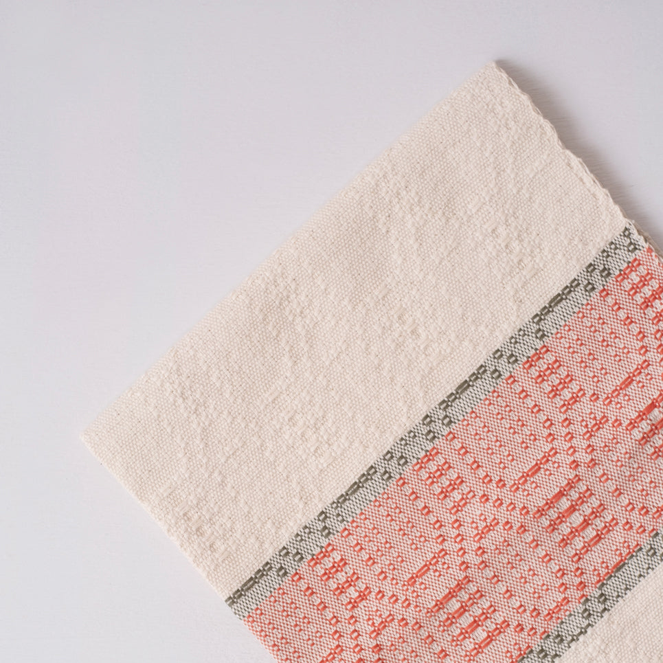 Homestead Hand Towel ~ Crimson Stripe