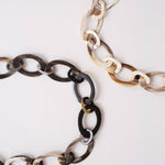 Oval Horn Chain Necklace