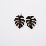 Monstera Palm Earrings
