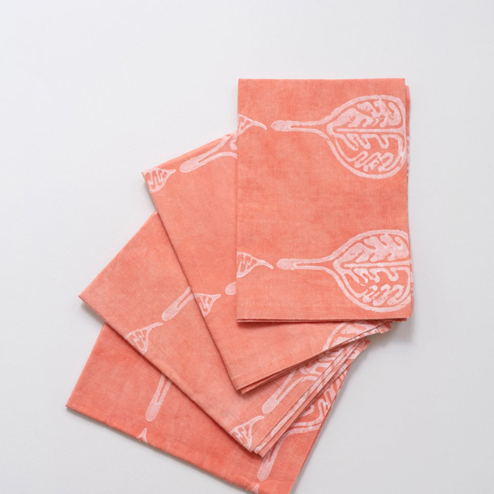Hand Block Printed Tea Towel ~ Accra