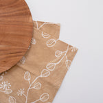 Hand Block Printed Tea Towel ~ Bluehills