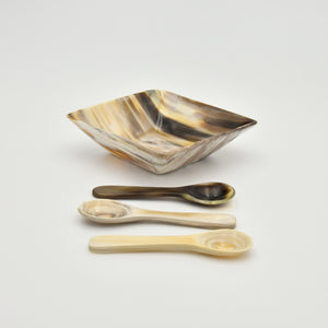 Horn Spice Bowl with Spoon